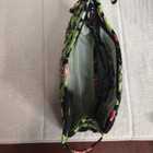 Vera Bradley Cosmetic Makeup Bag Floral Black Travel Organizer