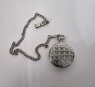 Vintage Disney Store Mickey Mouse Pocket Watch Silver Tone Mu1046 