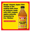 Bragg Organic Apple Cider Vinegar With The Mother  Raw And Unfiltered  16 Fl Oz