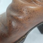 Rare Vintage 90s Austin Hall Western Boots Men 8 5 Chestnut Brown Patina 4 1993