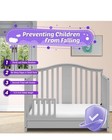 Toddler Safe Guardrail Compatible With Storkcraft And Graco Crib Conversion -   