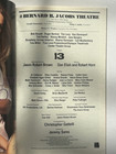 13 The Musical Broadway Preview Playbill Sept 2008 Ariana Grande Elizabeth Gilli