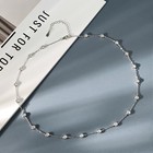 3mm Round Cut Moissanite Bubble Necklace Chain Women 925 Sterling Silver Choker