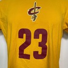 Lebron James  23 Cleveland Cavaliers Nba Adidas Gold Jersey T-shirt Men s Large