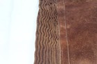 Vintage Brown Swede Cowboy Chaps - Size S - Dublin Zipped Legs Western