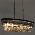  Chandelier For Dining Room Modern Crystal Chandelier For 40 Inch Smoke Grey