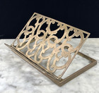 Vintage Folding Brass Book Stand Bible Stand Recipe Book Travelling Lectern