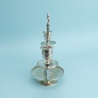 19c French Empire Silverplate Small 2 Light Handled Candelabrum Like Christofle