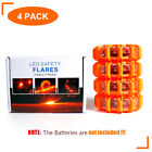 4pc Magnetic Emergency Hazard Warning Safety Road Light Led Strobe Beacon Lights