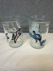 Vtg Welch s 1988 Dinosaur Jelly Jar Glasses 8oz    Anchor Hocking   Great Shape 