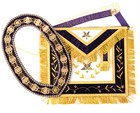 Masonic Oes Grand Patron 100  Lambskin Apron Hand Embroidered With Chain Collar