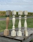 4 Balusters Painted Wood Architectural Salvage Spindles Porch House Trim A36 