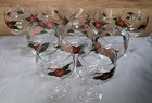 Vtg Franciscan Apple Set Salad Bowl 10 Glasses Pitcher Hand Painted Glassware