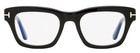 Tom Ford Blue Block Signature Eyeglasses Tf6036-b 001 Black 52mm Ft6036
