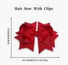 Green 5    Hair Bow Grosgrain Ribbon Girl Hair Barrette Alligator Clip Holiday