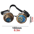 Funky Steampunk Goggles Colored Punk Ocular Loupe Rustic Gothic Men Punk Glasses