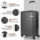 Luggage Sets 3 Piece Abs pc Hard Shell Rolling Carry On Suit Case With Tsa Lock