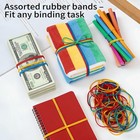 300pcs Small Rubber Bands Include Assorted Sizes  25mm 38mm 50mm  - Colored Rubb