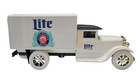 Miller Lite Die Cast Metal Scale Model Truck   Coin Bank W  Key