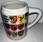 Bayern Ceramarte Stein Mug Beer Coat Of Arms German Made In Brazil Stoneware 