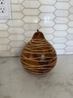 Vintage Hand-carved Dried Gourd Art - Mid Century Modern Folk Art Decor