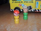 Vintage 1962 Fisher Price Play Family  990 Bus With Two People