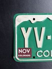 1980 Colorado License Plate Yv-5009 Rio Blanco County