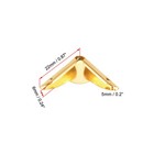30pcs 22mm X 22mm X 6mm Metal Book Corner Protectors Edge Cover Guard Gold