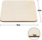 40pcs Unfinished Laser Engraving Carving Blank Wood Pieces For Painting     