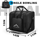 Bowling Ball Bag For Single Sphere - Bowling Ball Tote Bowler s Bag With Padded