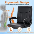 Leather Home Office Executive Chair 360   Swivel Adjustable Ergonomic Chair