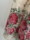 Vintage Half Apron Christmas Holly Berries W Roses Floral Farmhouse Cottagecore
