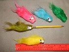 2 Vintage Frustration  fuzzy Hair  Pencil Toppers  about 5   New