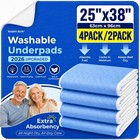 4pack 2pack Washable And Waterproof Bed Protection Pad