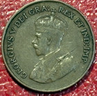 Vg fine  Details 1920 Canada Small One 1 Cent Coin-scratches-dec131