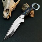 9 7 D2 Tactical Camp Knife Full Tang Micarta Handle Fixed Blade Leather Sheath