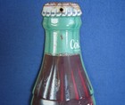 Coca-cola Coke Bottle Thermometer Sign Litho Advertising Store 16 5  Vintage Tin
