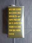 Vintage Vietnam Era Military Rifle Bore Cleaner 8 Oz Metal Can Full    