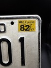 Pair Vintage Maryland License Plates 1982 Sticker Aan 001 Set