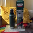 Vintage Usa Aladdin Stanley Thermos Green 1 Quart A944dh Vacuum Bottle W  Box