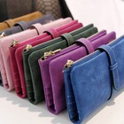 Womens Ladies Suede Leather Clutch Wallet Long Card Holder Case Purse Handbag Us