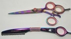 Debut T-s 5 75 Thumb Swivel Rainbow Beauty Shears Japanese 440c Titanium Coated 