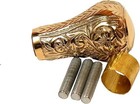 Brass Knob Handle Only Handmade In Golden Finish - Unique Gentleman Decorative
