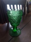 Set Of 4 Vintage Emerald Green Water Glasses goblets