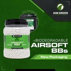Aim Green Biodegradable Airsoft Bbs  Premium-grade 6mm Airsoft Bbs  20g  25g    