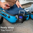 Flexzion Digital Hanging Scale     110lb 50kg Portable 110lb 50kg  Black 