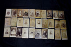 Huge Lot Of 85 Antique  Photos Cards Black   White Ca  1800s