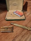 Antique Gillette Double Edge Safety Razor Set In Box