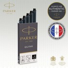 Parker Quink Ink Cartridges     Long Size Washable Black Noir  5-pack 