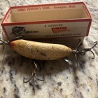 Vintage Heddon Sos Lure - Cream  Black Back   Flitter